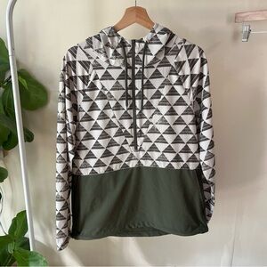 Carve Designs Green Geometric Hoodie